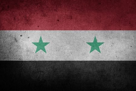 The Syrian flag.