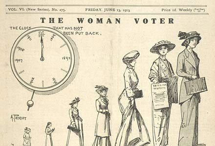 Old Votes for Women poster.