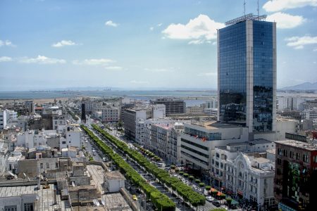 Aerial view of Tunis, Tunisia